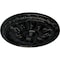 Ekena Millwork Kirke Ceiling Medallion (Fits Canopies up to 3 3/4"), Hand-Painted Black Pearl, 15 3/4"OD x 5/8"P CM16KIBPS - alternate 2